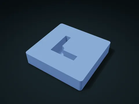 Equal-Leg Angle Bracket Box model preview, default size 130 × 125 × 28 mm, 1 part