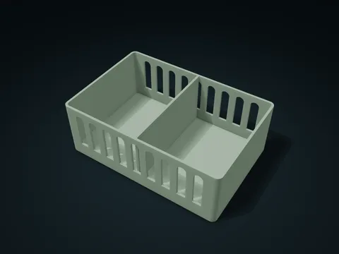 Arch Window Desk Divider Basket model preview, default size 180 × 120 × 64 mm, 1 part