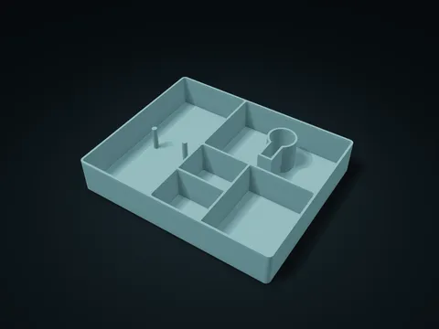 Fabric Bag Hardware Supply Tray model preview, default size 226 × 184 × 40 mm, 1 part