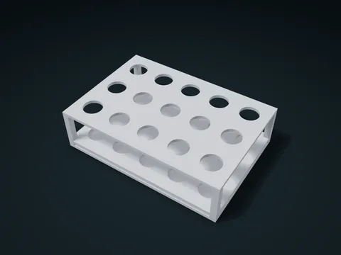Battery Locating Grid Box model preview, default size 130 × 90 × 35 mm, 1 part