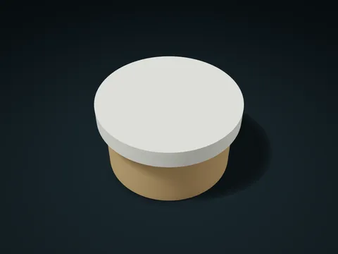 Twist-Lock Compartment Box model preview, default size 111.6 × 111.6 × 59.8 mm, 2 parts