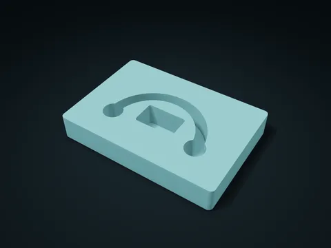 Open Arc Bead Prep Box model preview, default size 180 × 125 × 28 mm, 1 part