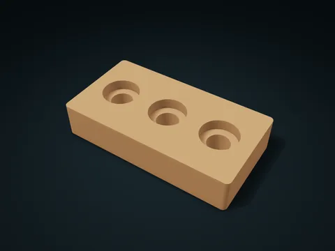 Bearing Outer Race Shoulder Box model preview, default size 190 × 100 × 38 mm, 1 part