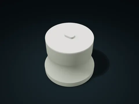 Bell Foot Lift-Off Jar model preview, default size 132 × 132 × 110 mm, 2 parts