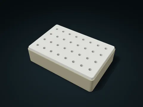 Tool Bit Locating Box model preview, default size 180 × 120 × 45 mm, 2 parts