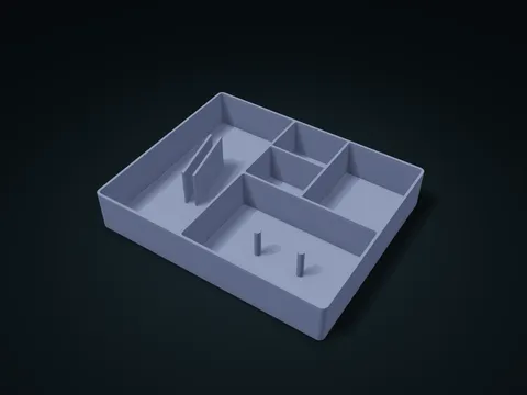 Bookmark Assembly Organizer model preview, default size 226 × 184 × 40 mm, 1 part