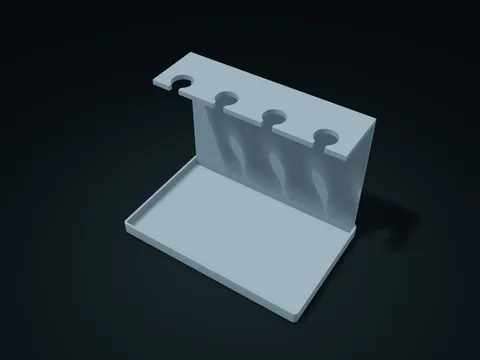 Upside-Down Brush Drip Box model preview, default size 190 × 120 × 140 mm, 1 part