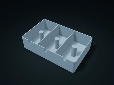 Post-Wound Cable Box model preview, default size 220 × 140 × 55 mm, 1 part