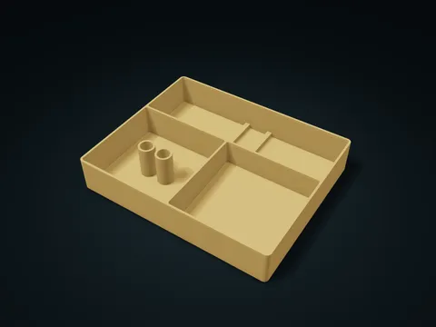 Expense Record Accessory Box model preview, default size 226 × 184 × 40 mm, 1 part