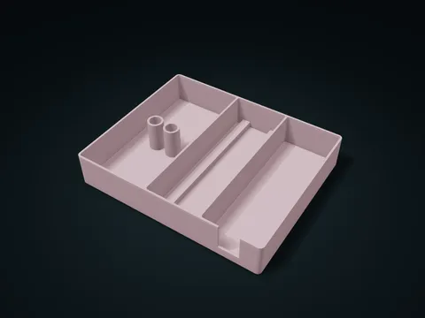 Camera Dry Cleaning Tool Tray model preview, default size 226 × 184 × 40 mm, 1 part