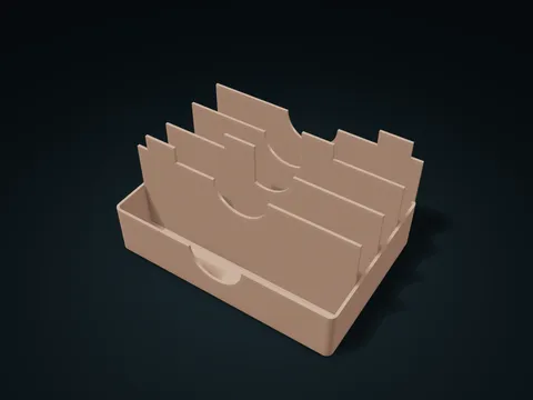 Card Index Box model preview, default size 200 × 140 × 100 mm, 1 part