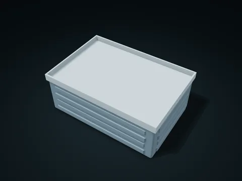 Chamfered Band Tray Lid Box model preview, default size 190 × 130 × 72 mm, 2 parts