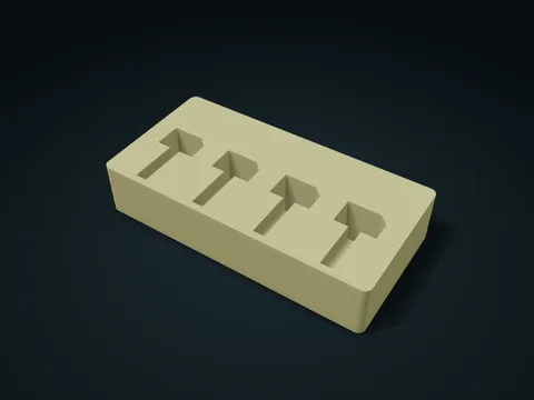 Chamfered Connector Orientation Box model preview, default size 190 × 95 × 38 mm, 1 part