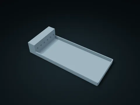 Chopstick Tail Locating Long Box model preview, default size 235 × 100 × 40 mm, 1 part