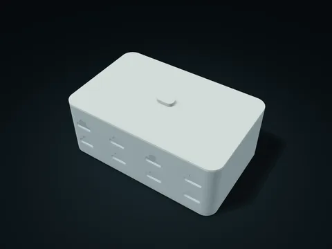Cloud Crown Lift-Off Compartment Chest model preview, default size 220 × 140 × 90 mm, 2 parts