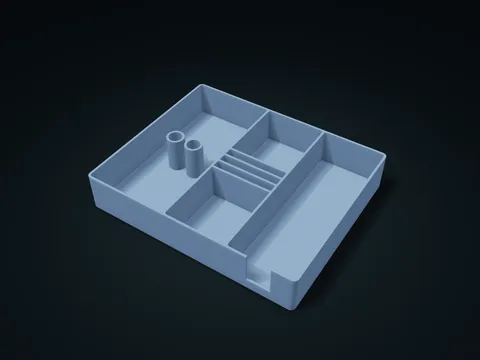 Coffee Tool Dry Zone Accessory Tray model preview, default size 226 × 184 × 40 mm, 1 part
