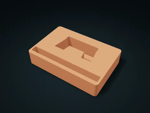 Controller Twin-Wing Outline Box model preview, default size 185 × 125 × 38 mm, 1 part