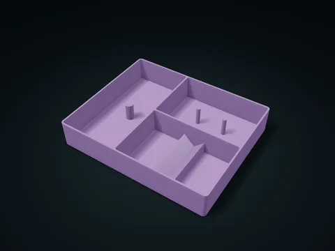 Cord Braiding & Knotting Work Box model preview, default size 226 × 184 × 40 mm, 1 part