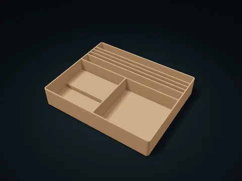 Cotton Products Package Organizer model preview, default size 226 × 184 × 40 mm, 1 part