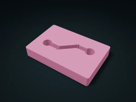 Z-Offset Linkage Box model preview, default size 180 × 120 × 28 mm, 1 part