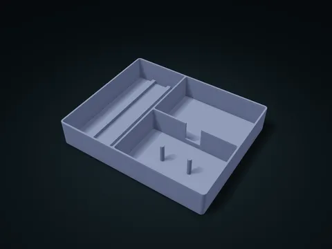 Cycling Pocket Items Tray model preview, default size 226 × 184 × 40 mm, 1 part