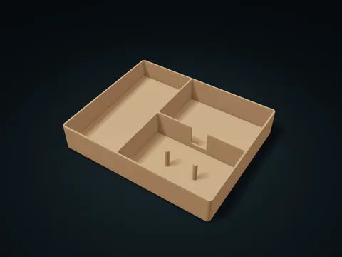 Pocket Items Return Tray model preview, default size 226 × 184 × 40 mm, 1 part