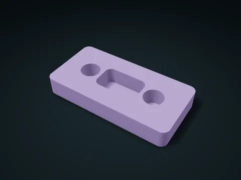 Earplug Pebble Pocket Tray model preview, default size 170 × 85 × 25 mm, 1 part