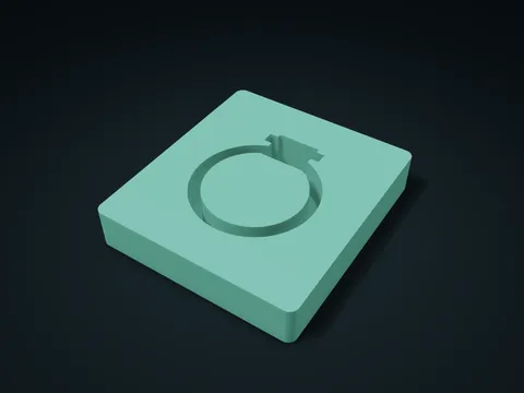 Full-Ring Embroidery Hoop & Clamp Box model preview, default size 140 × 155 × 28 mm, 1 part