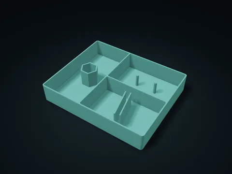 Embroidery Accessories Tray model preview, default size 226 × 184 × 40 mm, 1 part