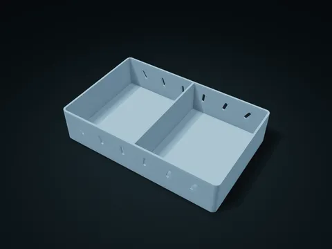 Fan-Row Slanted Window Entryway Tray model preview, default size 220 × 140 × 48 mm, 1 part