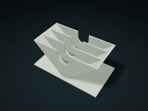 V-Cradle Filter Paper Sorter model preview, default size 140 × 79.2 × 62.2 mm, 1 part