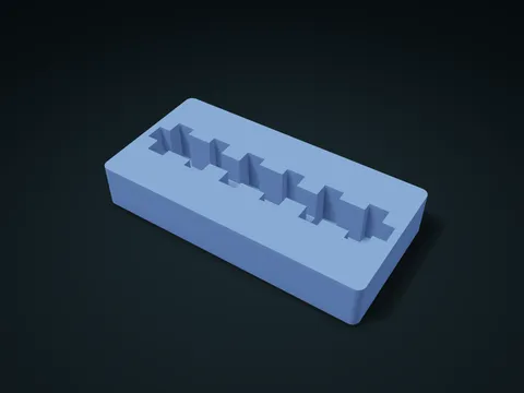 Floss Card Wing Slot Box model preview, default size 180 × 90 × 30 mm, 1 part