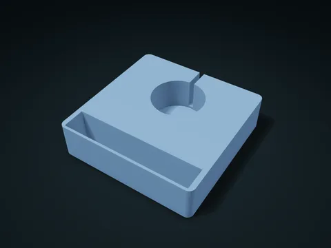 Fine Thread Spool Side-Feed Box model preview, default size 135 × 135 × 35 mm, 1 part