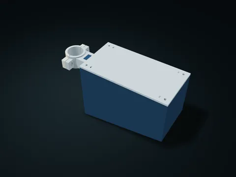 Fork Ear Round Rod Service Box model preview, default size 210 × 78 × 110 mm, 6 parts