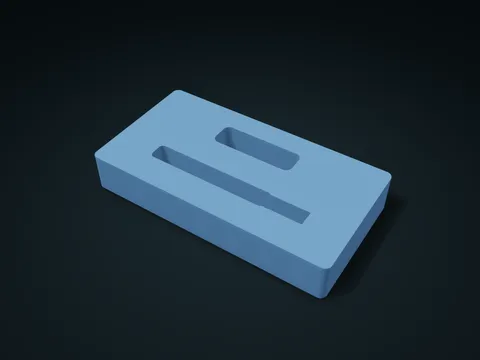 Fountain Pen Cap & Nib Segment Box model preview, default size 190 × 100 × 30 mm, 1 part