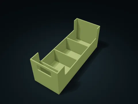 深柜前拉稳瓶盒模型预览，默认尺寸 92 × 245 × 94 mm，1 个零件