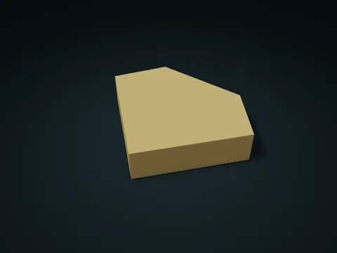 Diamond Crown Waist Divided Box model preview, default size 180 × 140 × 38 mm, 2 parts