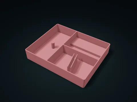 Gift Wrapping Accessory Box model preview, default size 226 × 184 × 40 mm, 1 part
