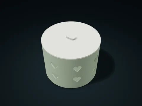 Ginkgo Fan Compartment Lift-Off Canister model preview, default size 140 × 140 × 110 mm, 2 parts