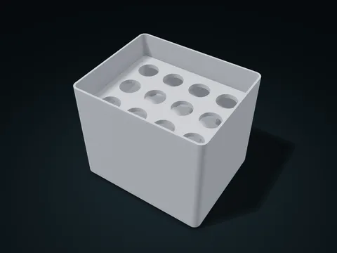 Graded Sieve Stacking Trays model preview, default size 160 × 130 × 135 mm, 4 parts