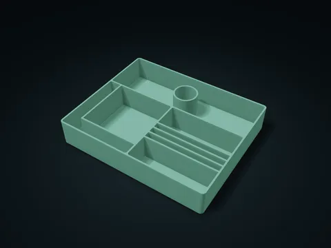 Bathroom Dry Zone Accessory Box model preview, default size 226 × 184 × 40 mm, 1 part