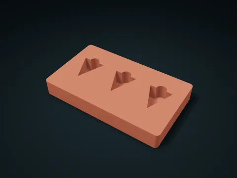 Guitar Pick Tip Pocket Box model preview, default size 170 × 100 × 23 mm, 1 part
