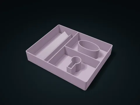Tool Cover Return Tray model preview, default size 226 × 184 × 40 mm, 1 part