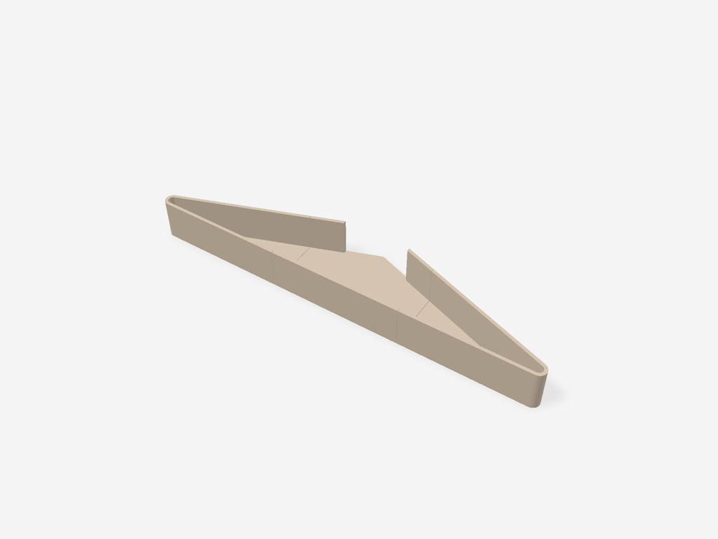 空衣架双肩归拢座模型预览，默认尺寸 374 × 79.5 × 38 mm，3 个零件