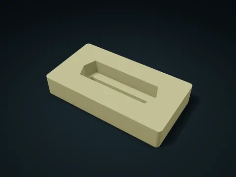 Harmonica Twin-Slope Rest Box model preview, default size 175 × 95 × 30 mm, 1 part
