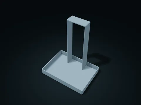 Gantry Headphone Accessory Tray model preview, default size 180 × 130 × 210 mm, 1 part