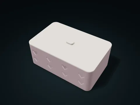 Heart Leaf Lift-Off Compartment Chest model preview, default size 220 × 140 × 90 mm, 2 parts