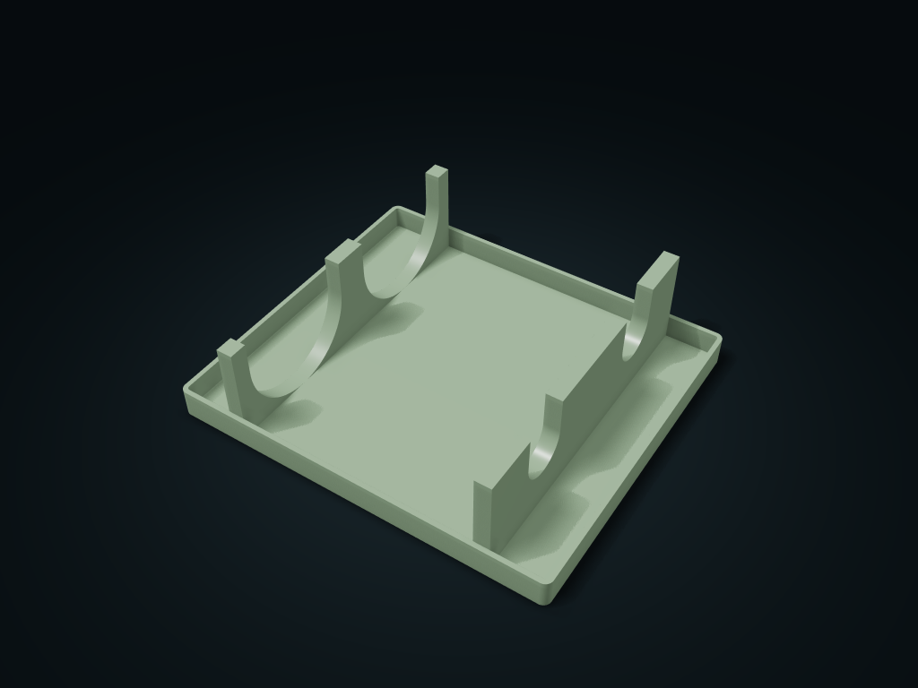 Neck & Body Twin-Cradle Bottle Box model preview, default size 240 × 210 × 65 mm, 1 part