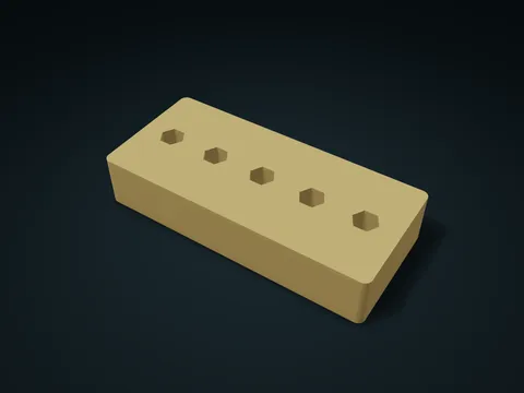 Hex Post Two-Section Box model preview, default size 190 × 85 × 36 mm, 1 part