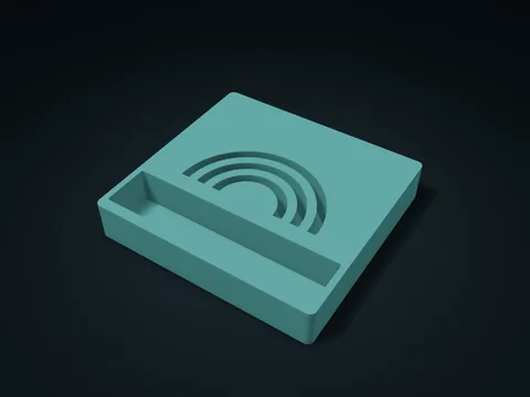 Half-Ring Arc Piece Lane Box model preview, default size 180 × 170 × 32 mm, 1 part